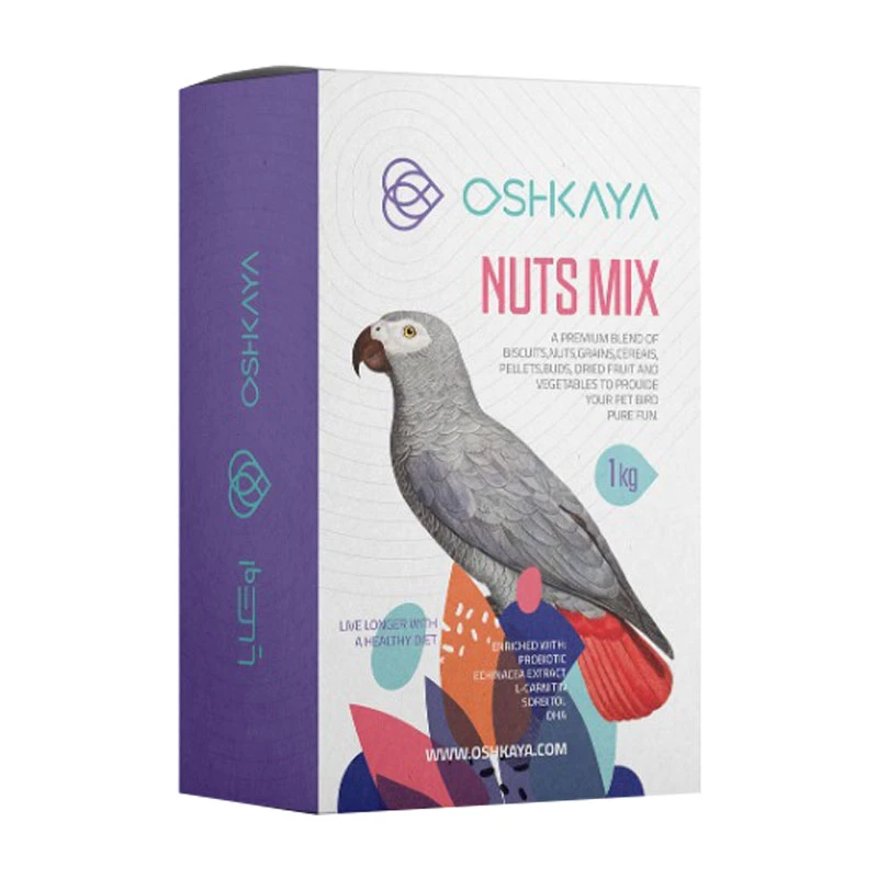 غذا کاسکو و طوطی سان بزرگ آجیلی 750 گرم اوشکایا